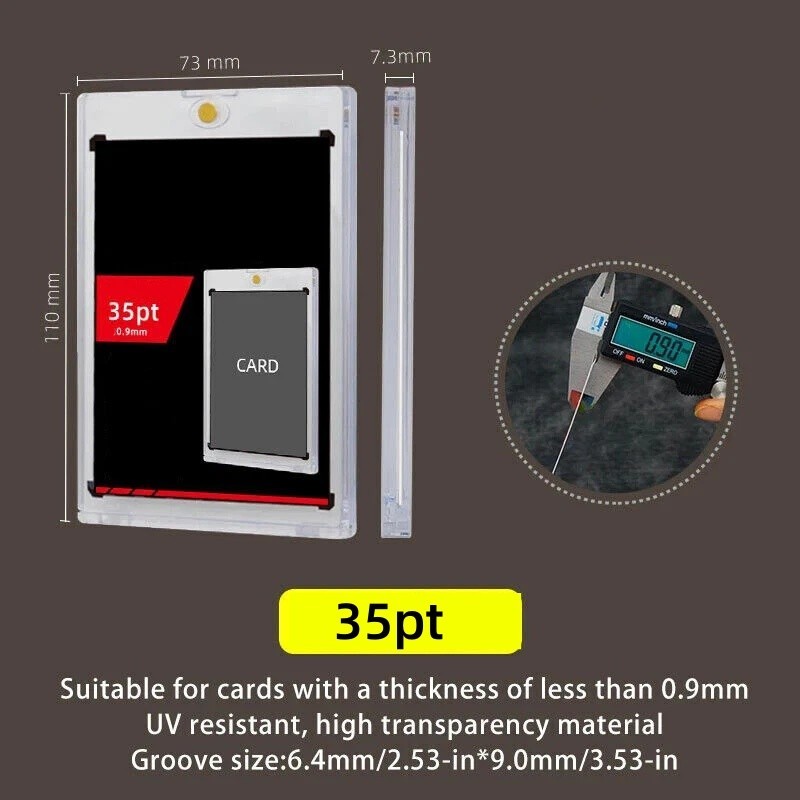 25Pack/100Pack 35 100 130 180Pt Magnetic Card Holders One-Touch For Trading Card