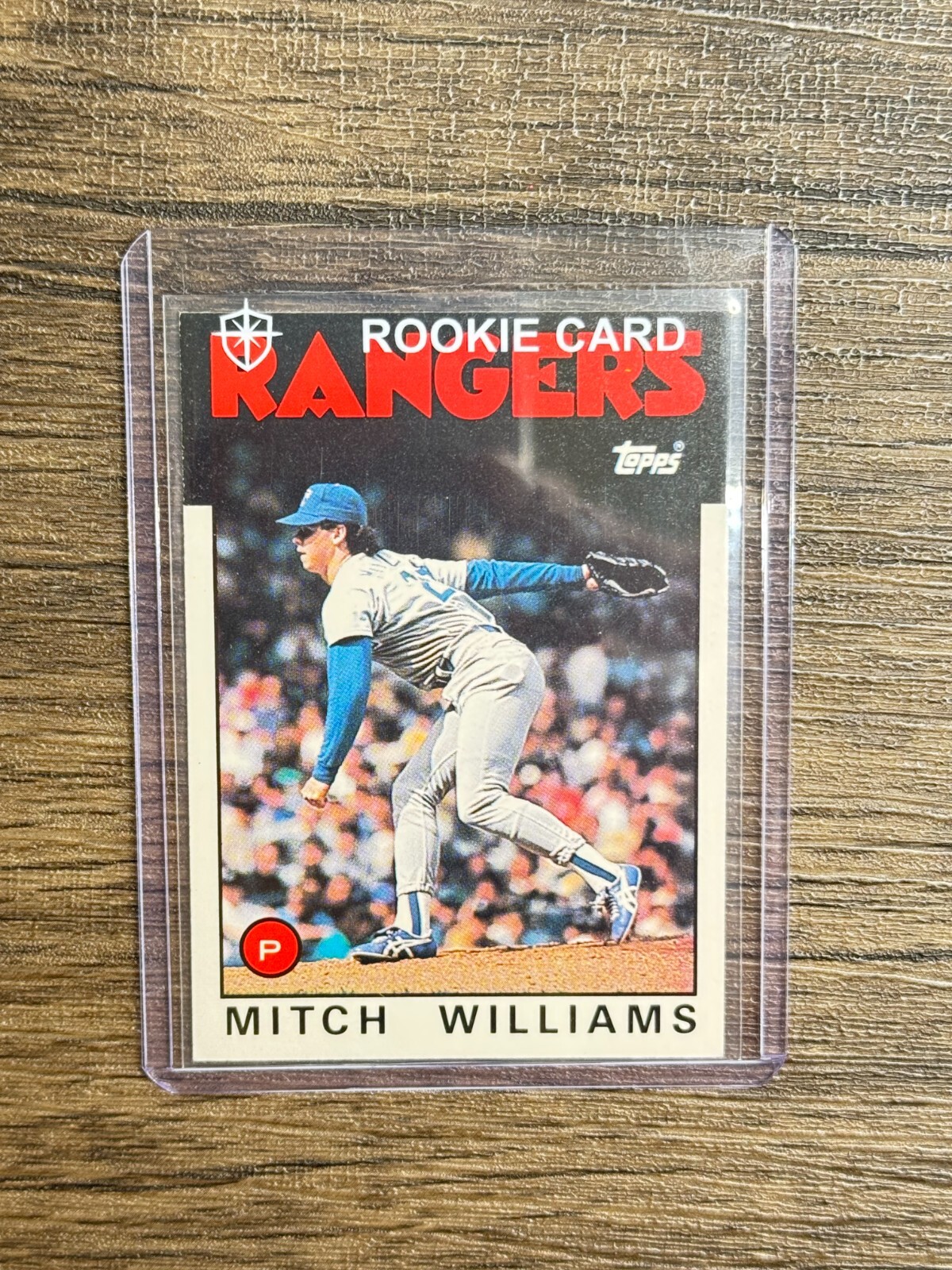 1986 Topps Traded MITCH “WILD THING” WILLIAMS ROOKIE CARD #125T RC Rangers