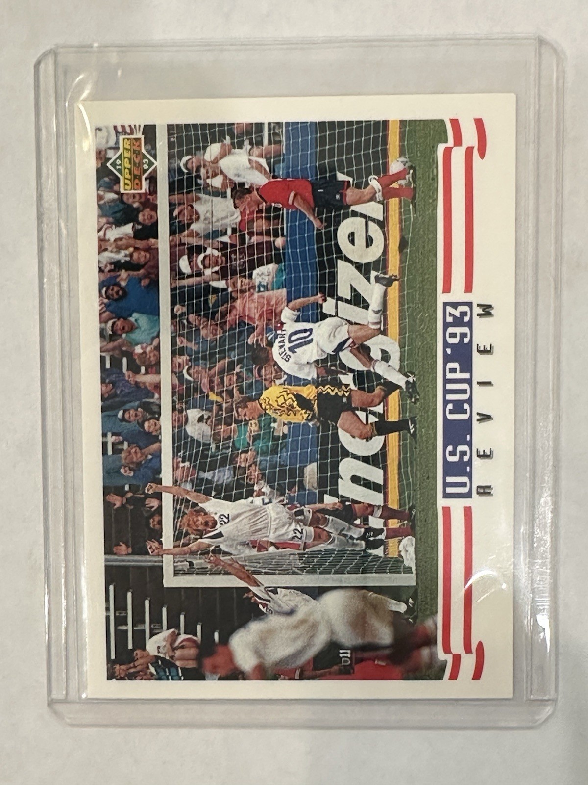 1993 Upper Deck World Cup Preview English/Spanish U.S. Cup 93 Alexi Lalas #138