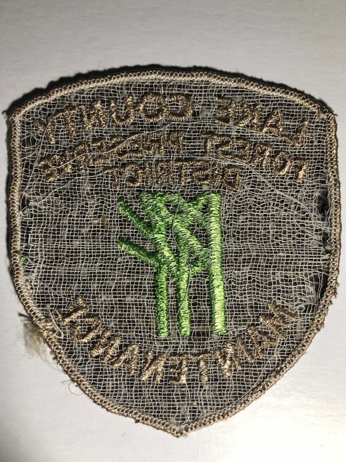 Lake County Forest Preserve District “Maintenance” Embroidered Patch c1970’s