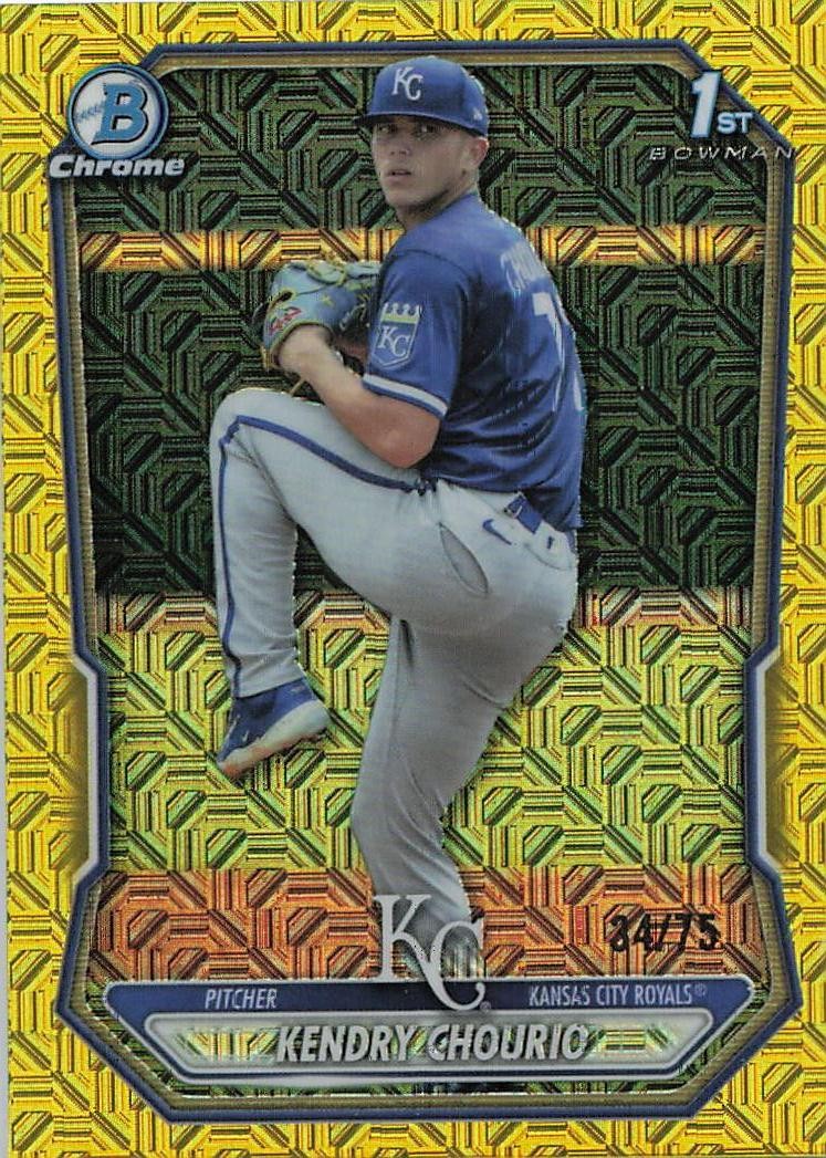 2026 Bowman #BP-7 Kendry Chourio Yellow Mojo Refactor /75