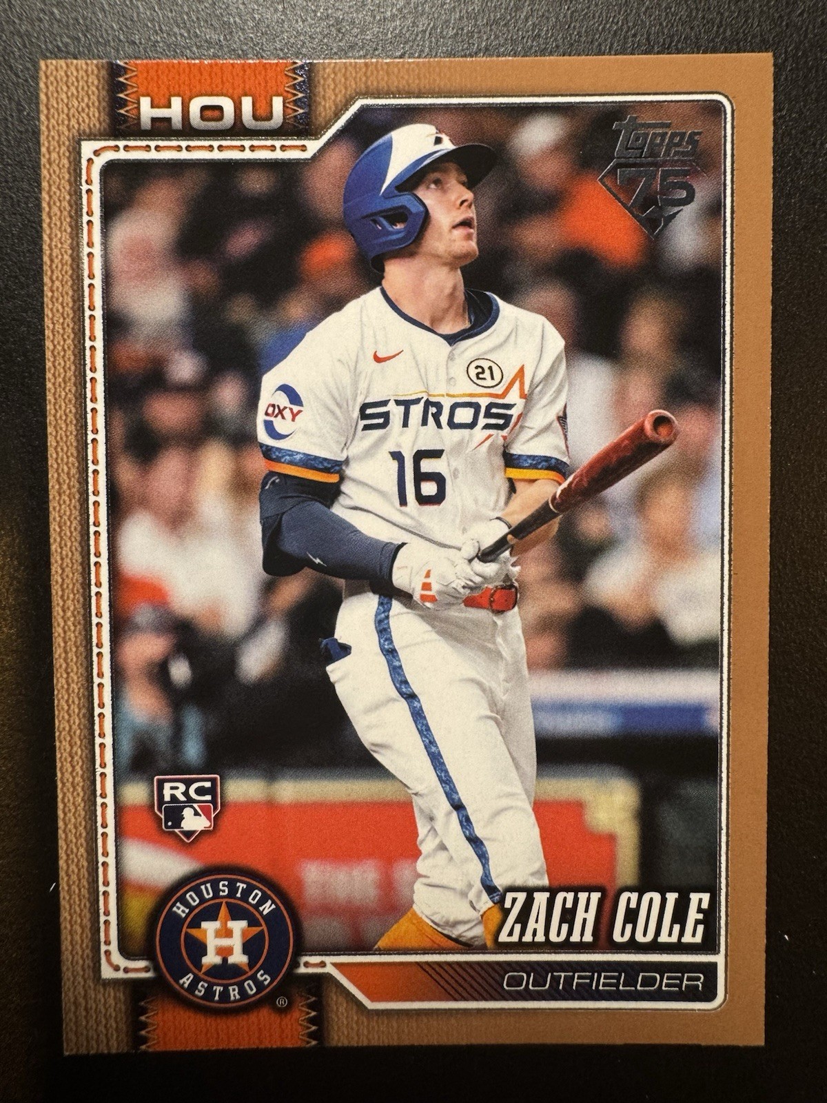 ZACH COLE 2026 Topps Baseball Series 2 RC Gold Bronze Border /2026 Rookie Astros