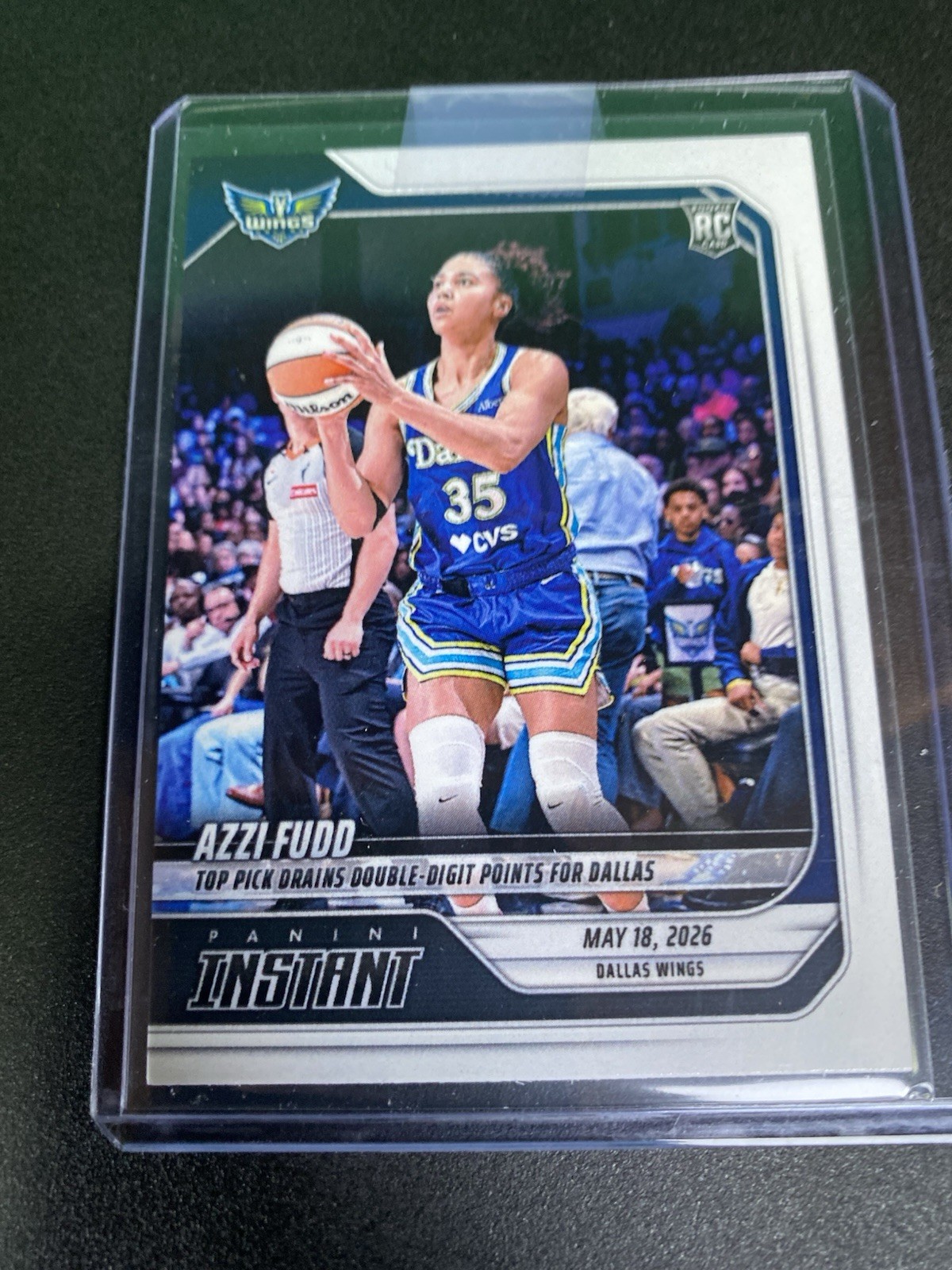 Azzi Fudd 2026 Panini Instant WNBA Base # 70 Dallas Wings RC ROOKIE