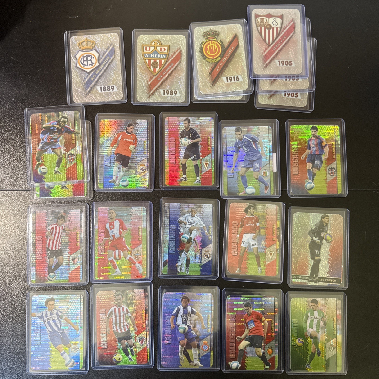 23 Lot Of 2007-08 Mundicromo La Liga – 11 El Crack – 6 El Capitan – 7 Team Foils