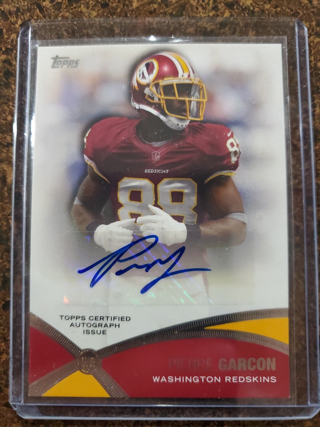 2012 TOPPS Prolific Playmakers Autogragh Card Pierre Garcon Auto Rare