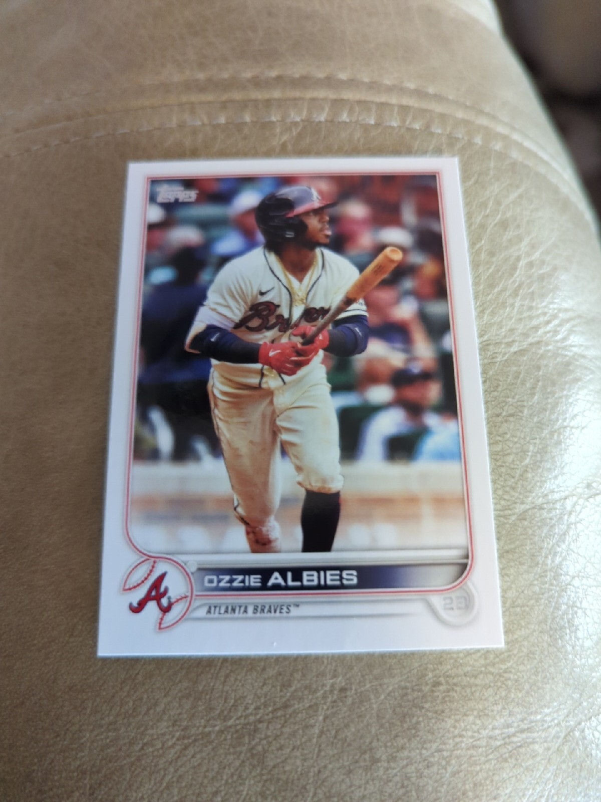 Ozzie Albies 2022 Topps Series Two Baseball # 401 Atlanta Braves Base