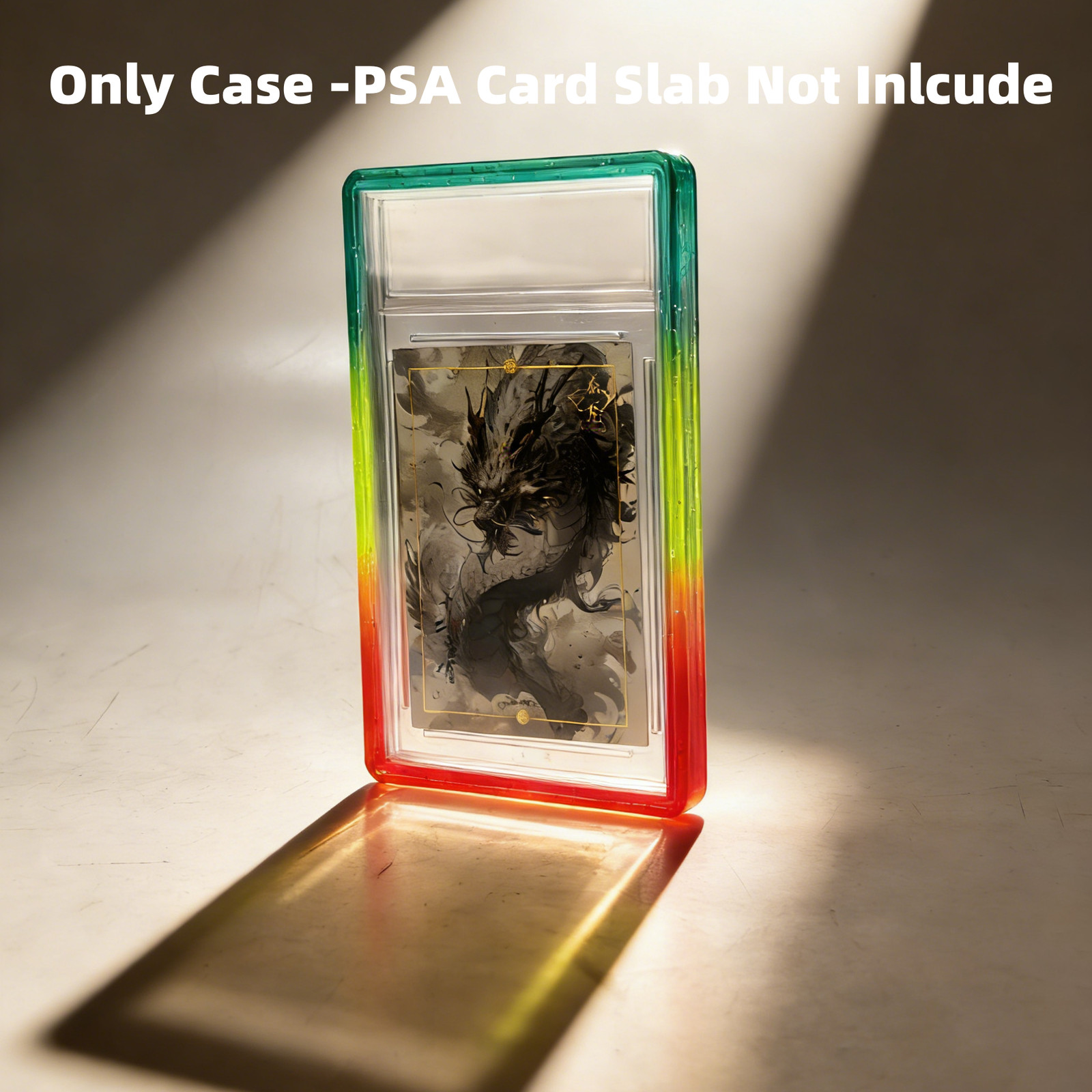 1/5/10pcs Gradient Bumper Guard Case for 35PT PSA Graded Card Slab W/ Back Panel