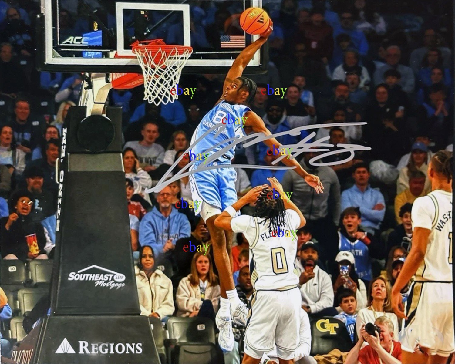 Caleb Wilson UNC TAR HEELS Autographed Signed 8×10 photo Reprint