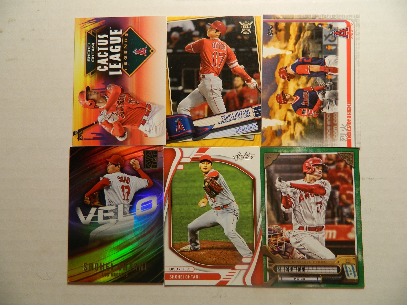 2018 – 2025 Topps, Panini, Bowman & More Shohei Ohtani Cards U Pick Finish Set