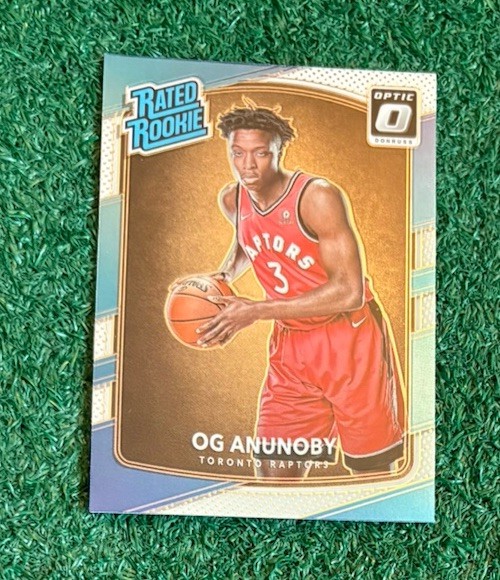 OG ANUNOBY – 2017-18 DONRUSS OPTIC RATED ROOKIE CARD # 178 – RAPTORS – KNICKS