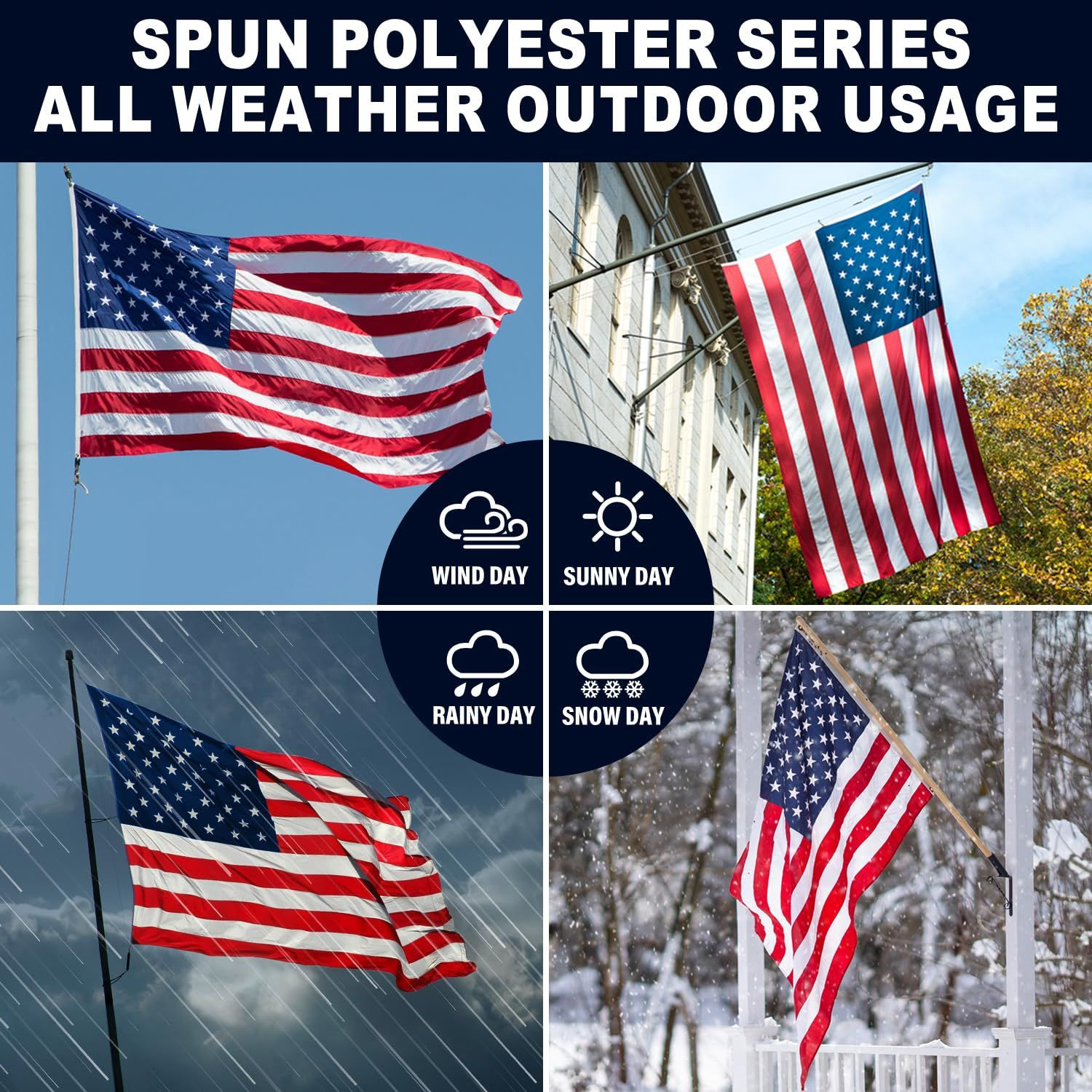 MVPRING American Flag 3×5 Ft for Outside, 36 inches by 60 inches, 3X5FT
