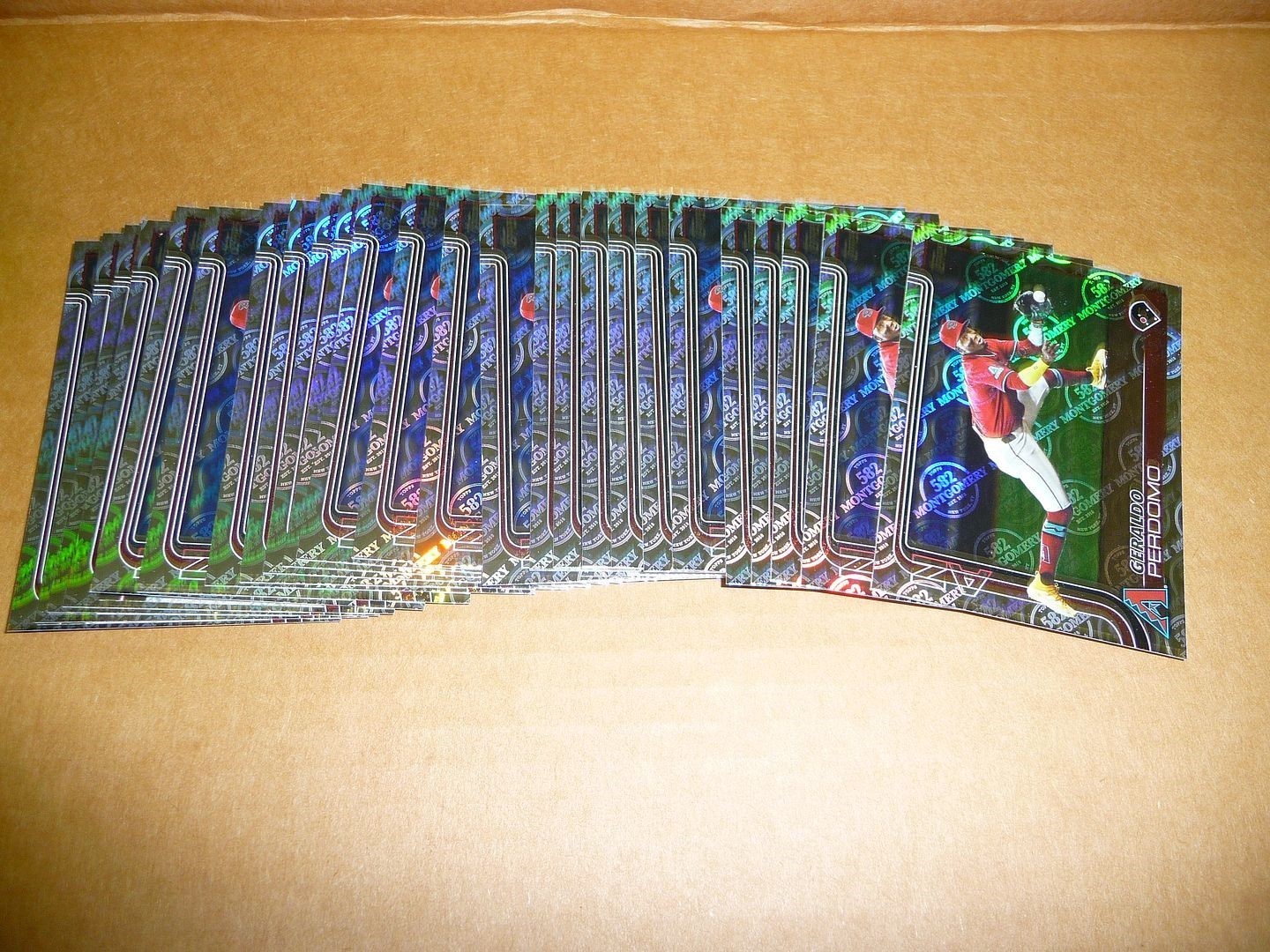 2025 Topps 582 MONTGOMERY CLUB FOIL LOT OF 33 GERALDO PERDOMO DIAMONDBACKS #228