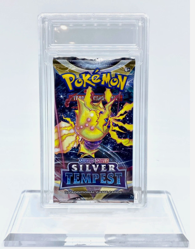 Empty Booster Pack Slab for Grading & Protection of Sealed Sports Trading Cards