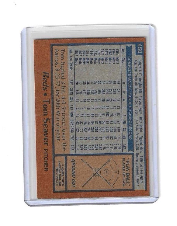 1978 Topps Tom Seaver #450