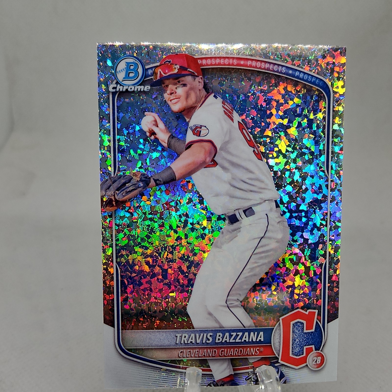 🔥2025 Bowman Chrome Prospects #131 Travis Bazzana Speckle Refractor Guardians🔥