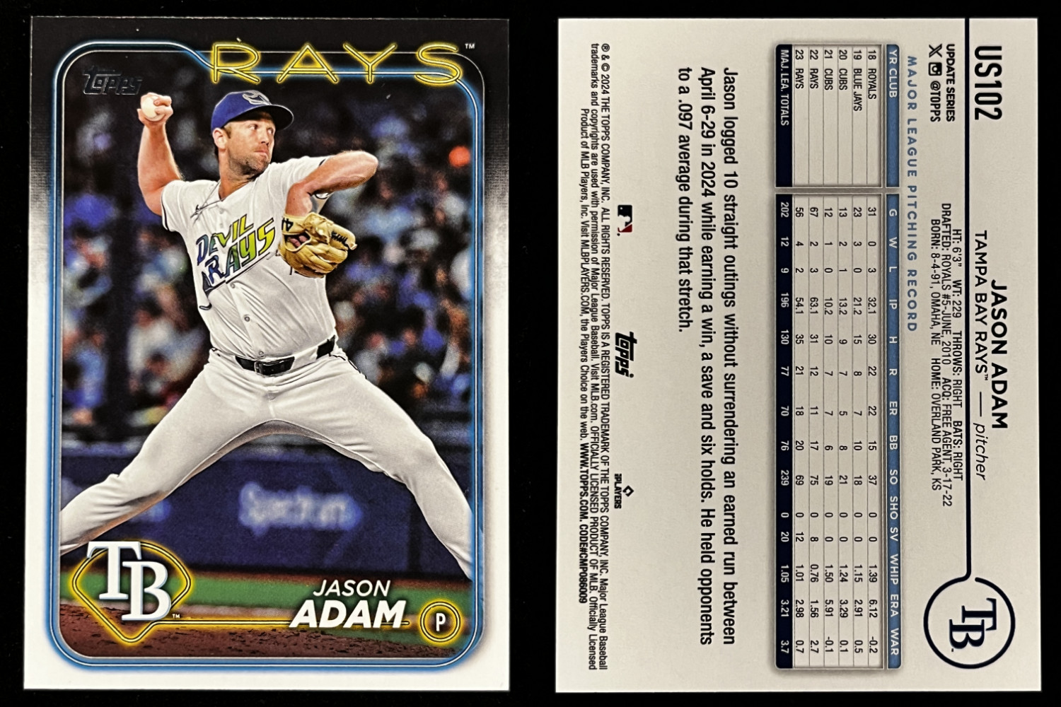 TAMPA BAY RAYS SINGLES ~ Multiple Players, Multiple Years ~ Volume Discounts!