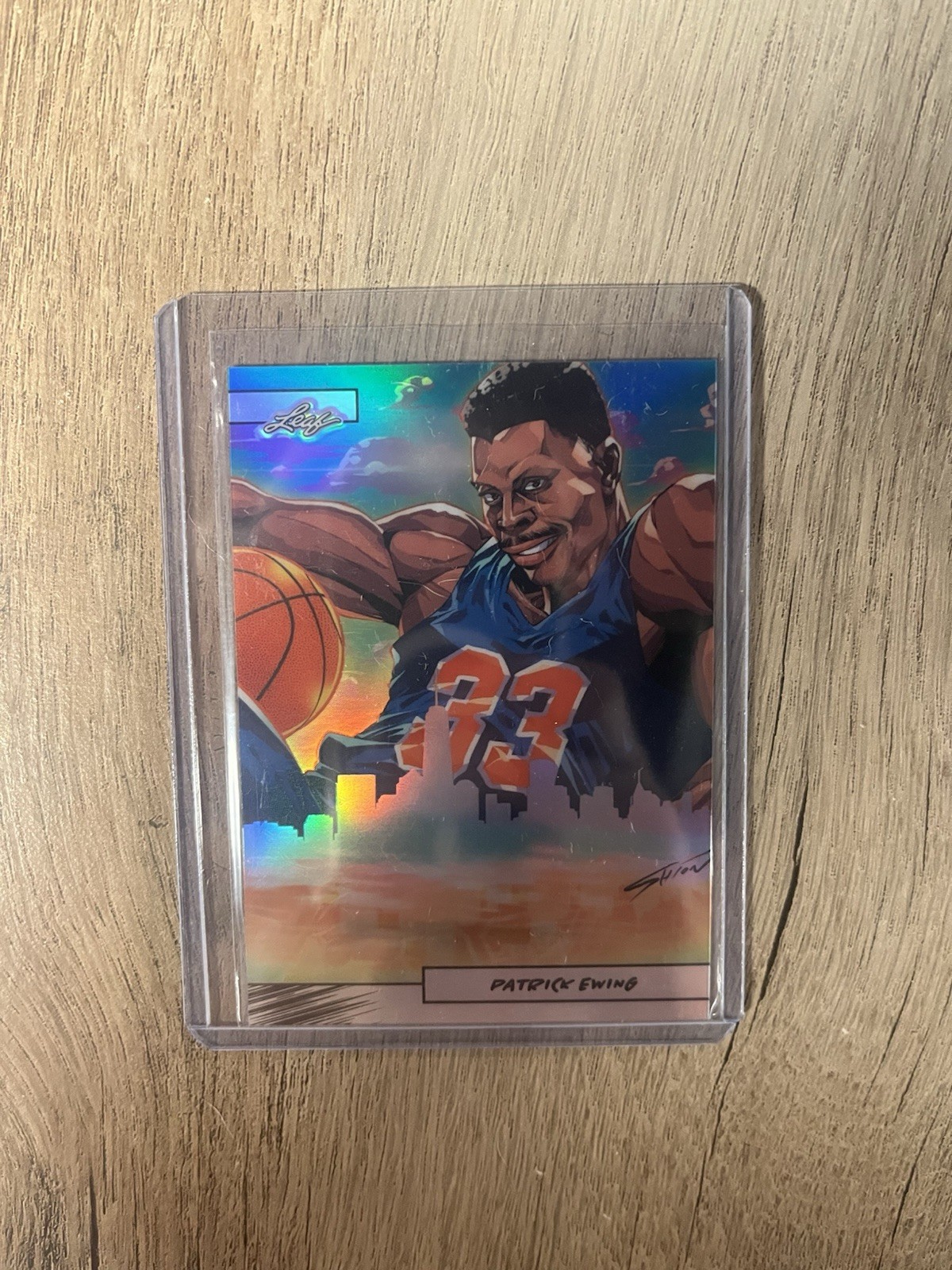 2024 LEAF METAL ANIME NATION PATRICK EWING NEW YORK KNICKS SILVER SP #’d/99