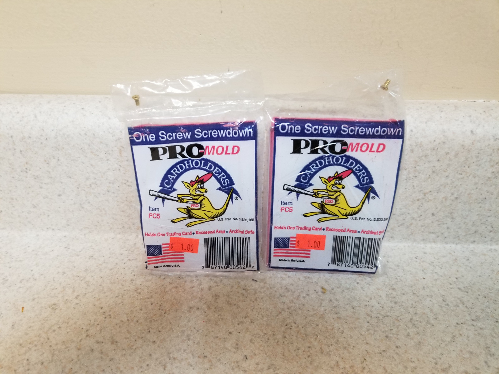 Pro Mold One Screw Screwdown Cardholders set of 2, Brand new!