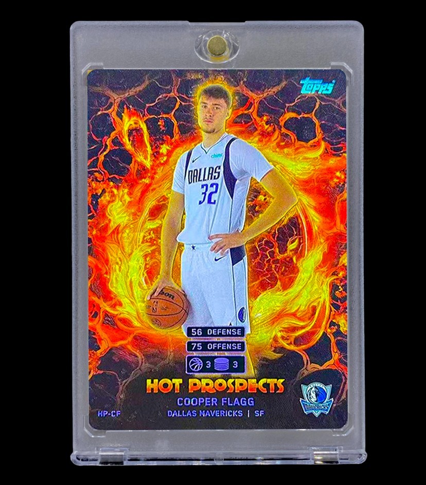 COOPER FLAGG ROOKIE FIRE HOLO RARE SP Insert 2025-26 Topps Non Auto – MAVERICKS