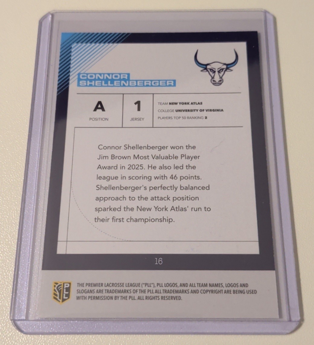 2065 PLL Fieldside Connor Shellenberger Auto #16 MVP Atlas