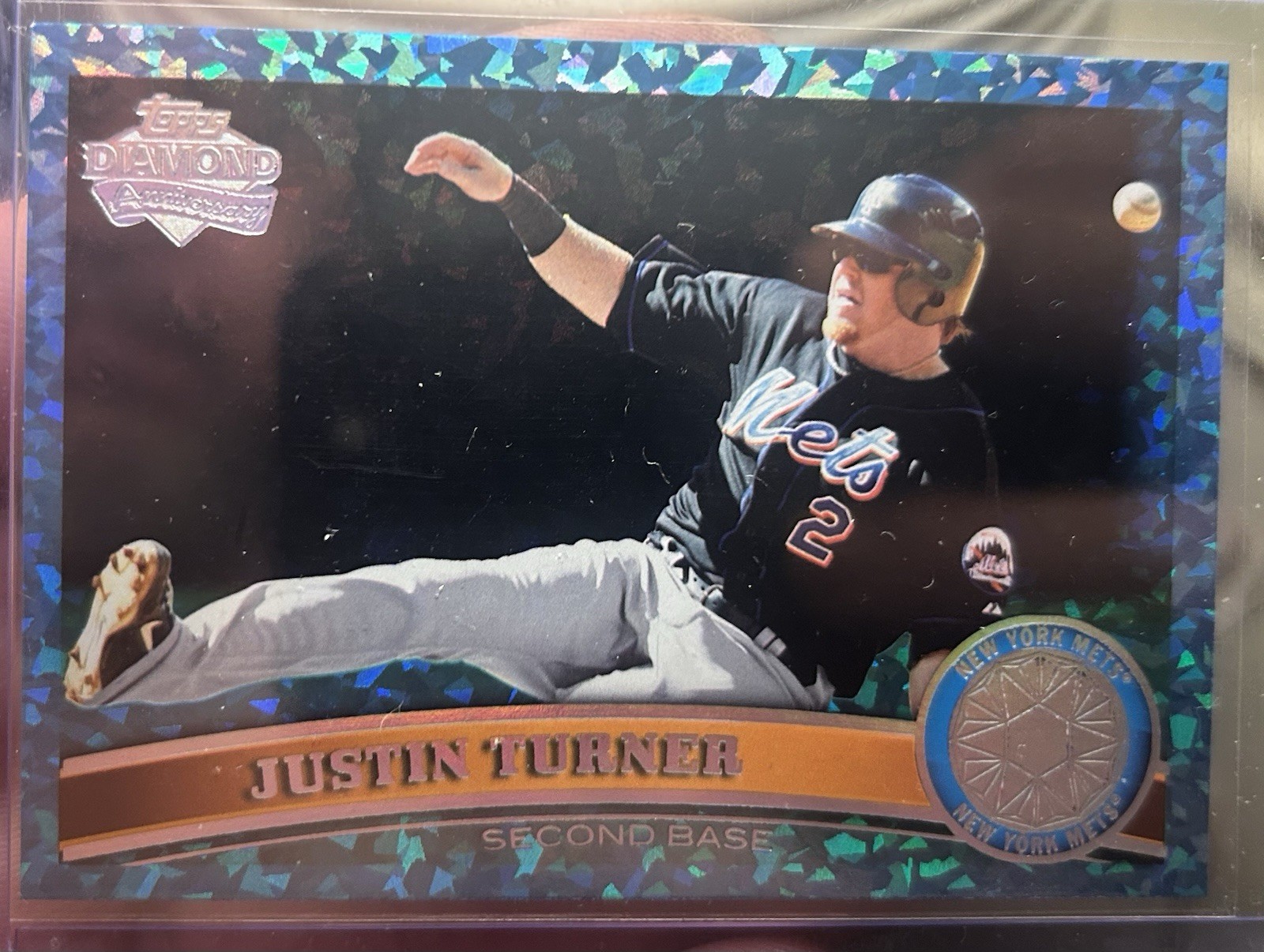 2011 Topps Update US251 JUSTIN TURNER -HOPE Diamond Anniversary #56/60 (RC)