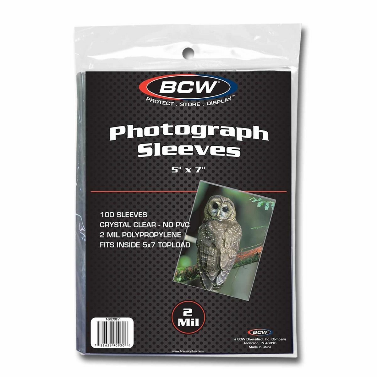 (100-Pack) BCW 5″ x 7″ Soft Sleeves For Oversized Cards Photos Postcards