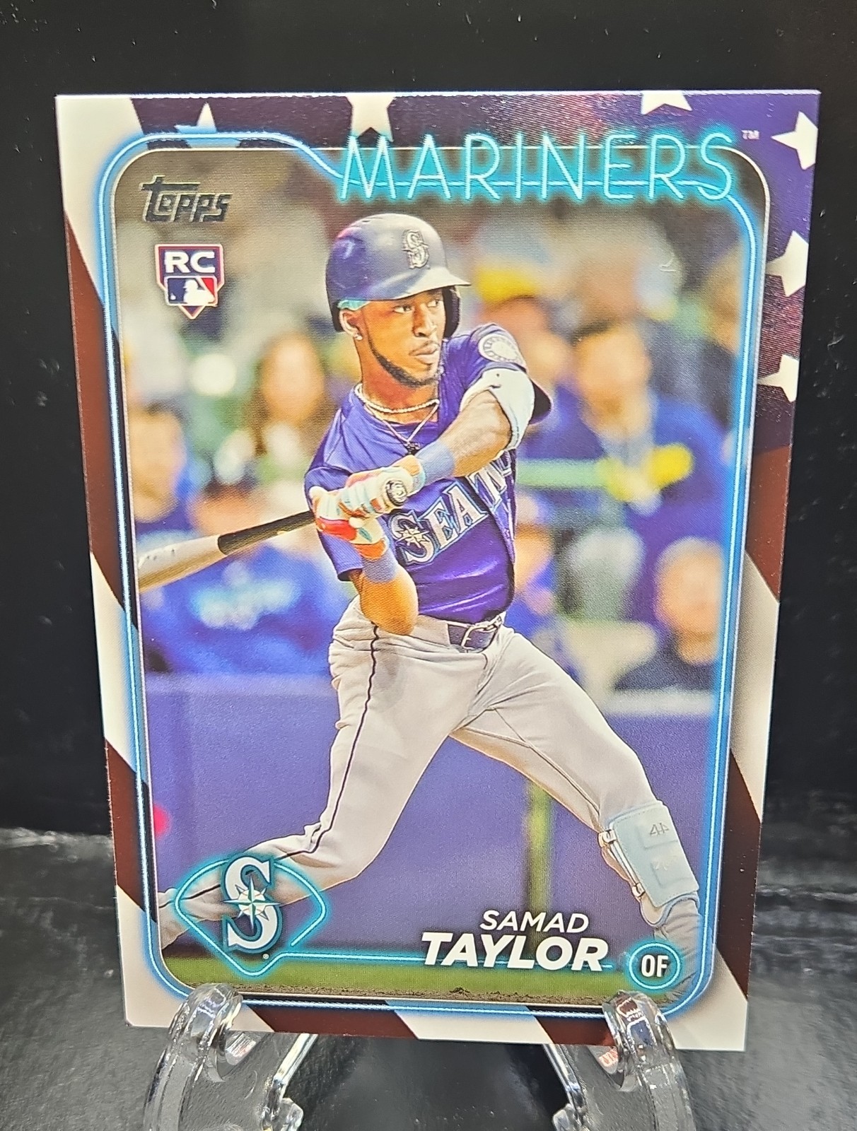2024 Topps Update Series – #US30 Samad Taylor Independence Day /76 (RC) Mariners