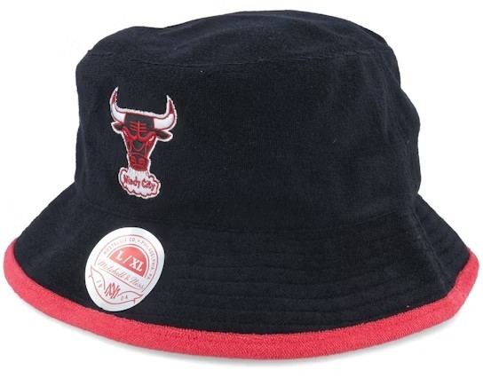 Mitchell & Ness Men’s Chicago Bulls B-Boy Hat HWC Black Bucket Hat Size L/XL
