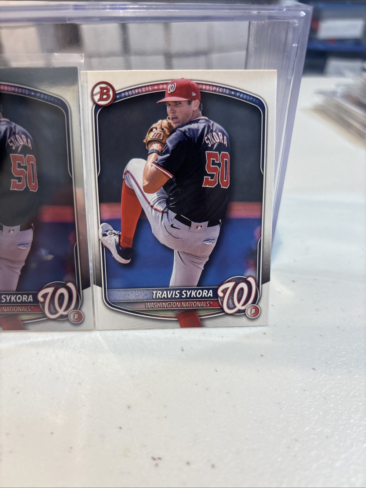 2025 Bowman Draft Rookie Prospect Lot Chrome & Base TRAVIS SYKORA Nationals