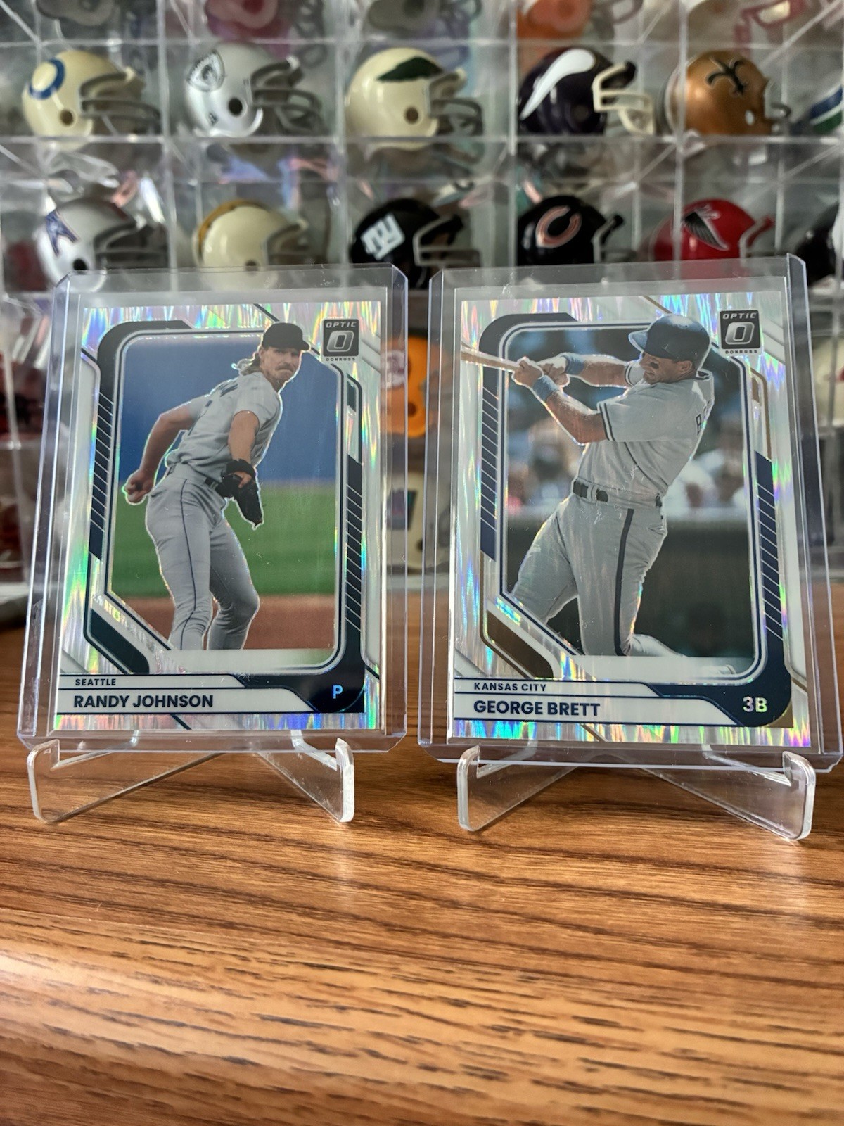 2026 Donruss Optic Shock Parallel – 2 Cards Of Randy Johnson And George Brett