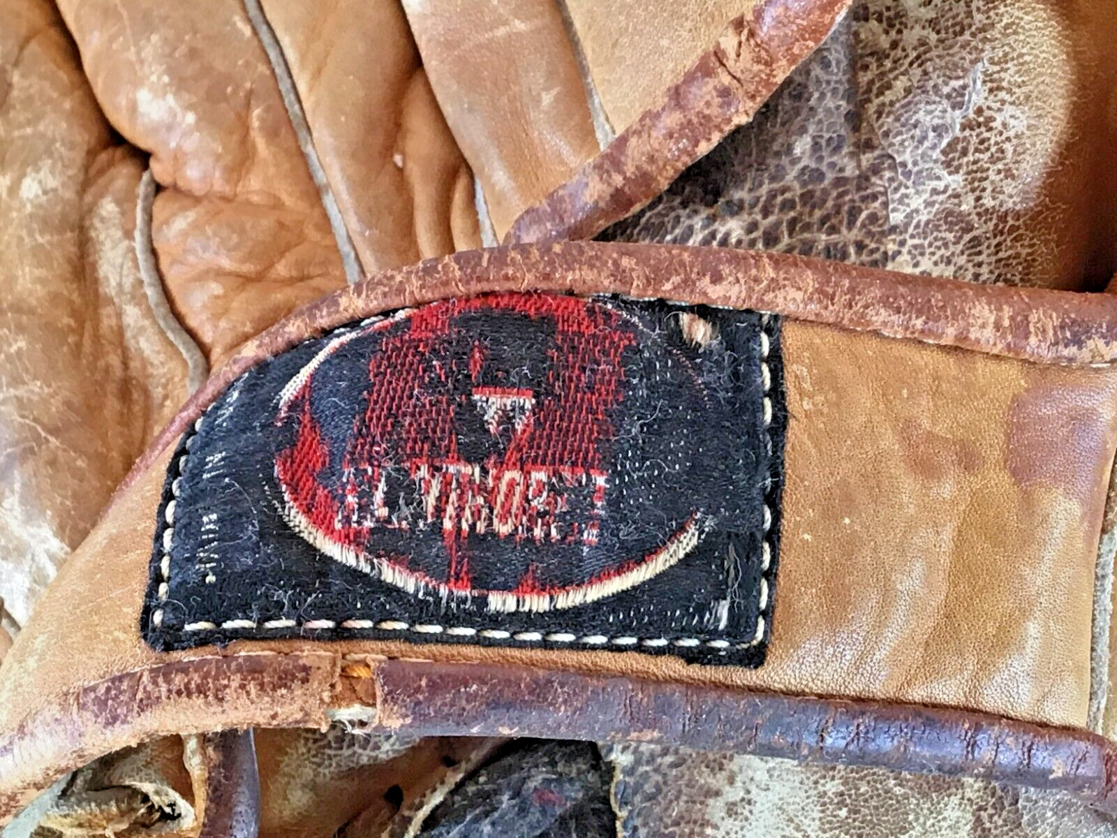 Vintage WARDS HAWTHORNE Leather Baseball Glove Professional Model Japan