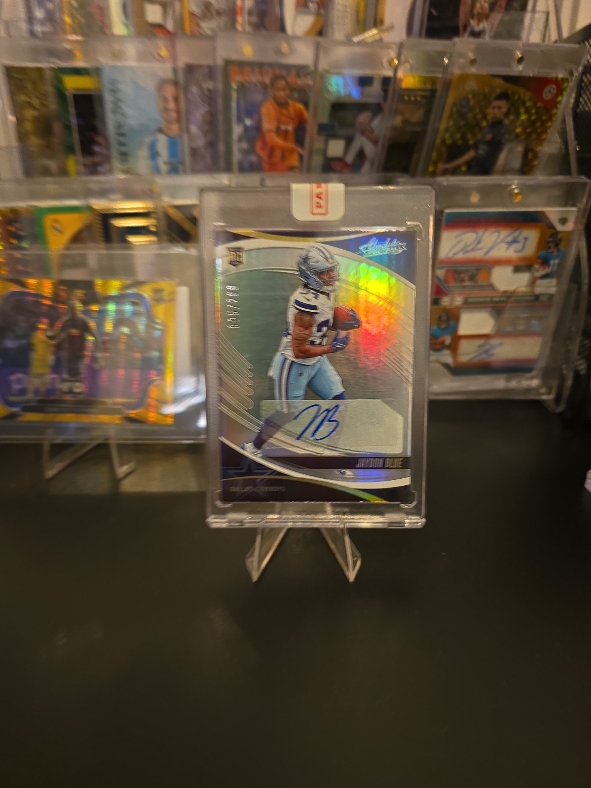 Jaydon Blue 2025 Panini Absolute Rookies #139 Spectrum Signatures 5/299 RC Auto