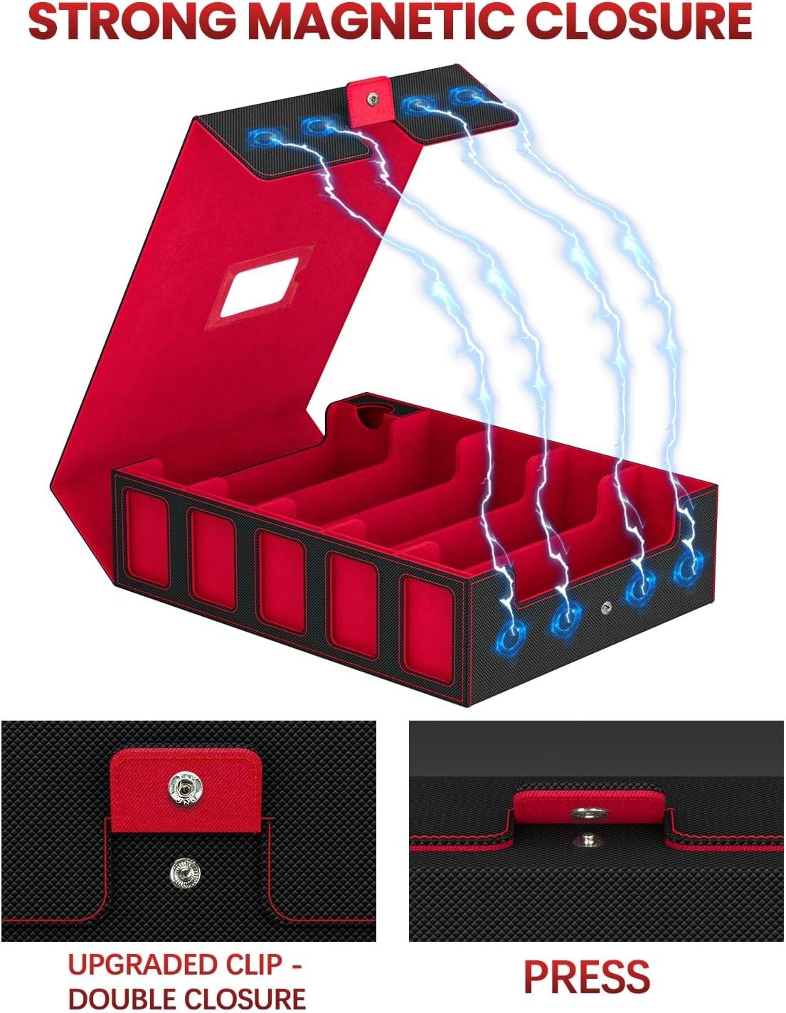Large Capacity Card Storage Box for Trading Games/-