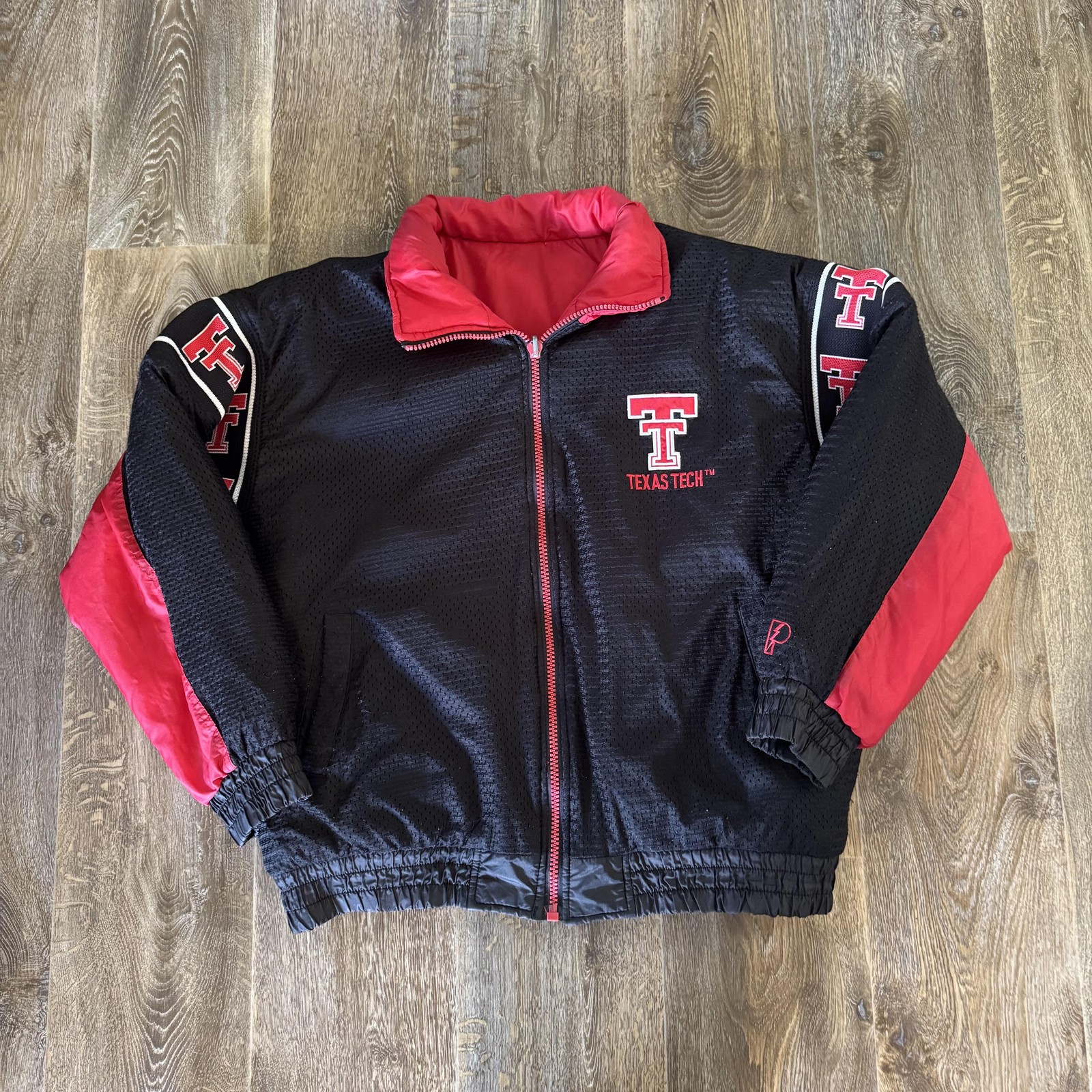Vintage Texas Tech Red Raiders Jacket Mens XL Reversible NCAA Pro Player 90s