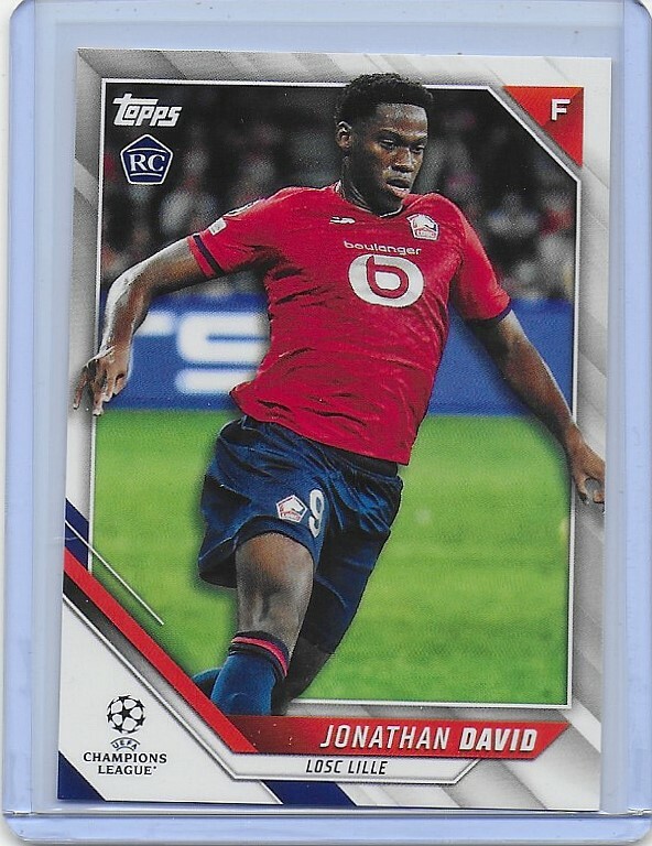 Jonathan David RC 2021-22 Topps UEFA Champions League Soccer #176 LOSC Lille