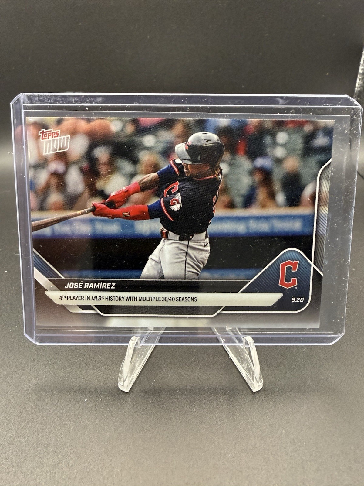 2025 Topps Now 738 Jose Ramirez 9/20/25 4th with multiple 30/40 season PR /837