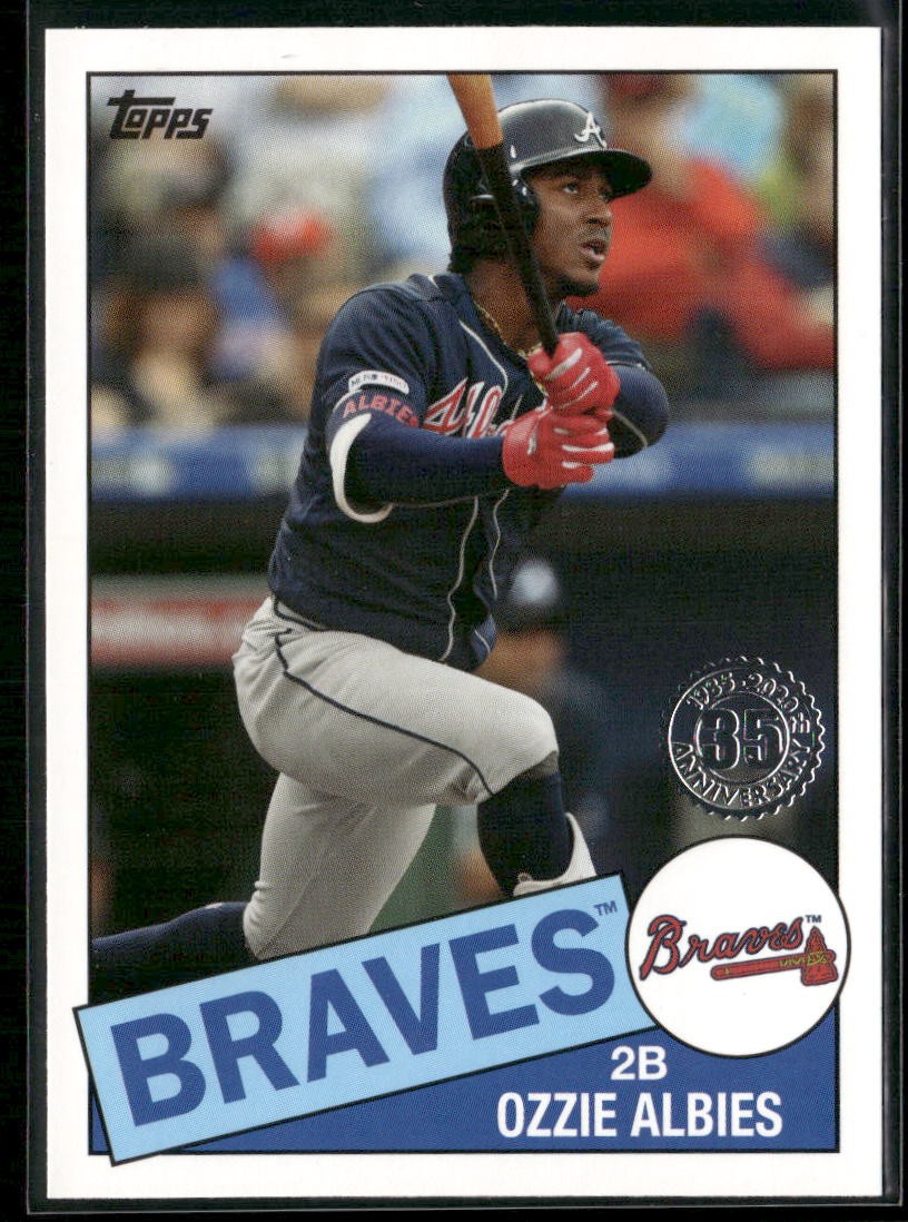 2020 Topps #85-11 Ozzie Albies 1985 35th Anniversary, Atlanta Braves