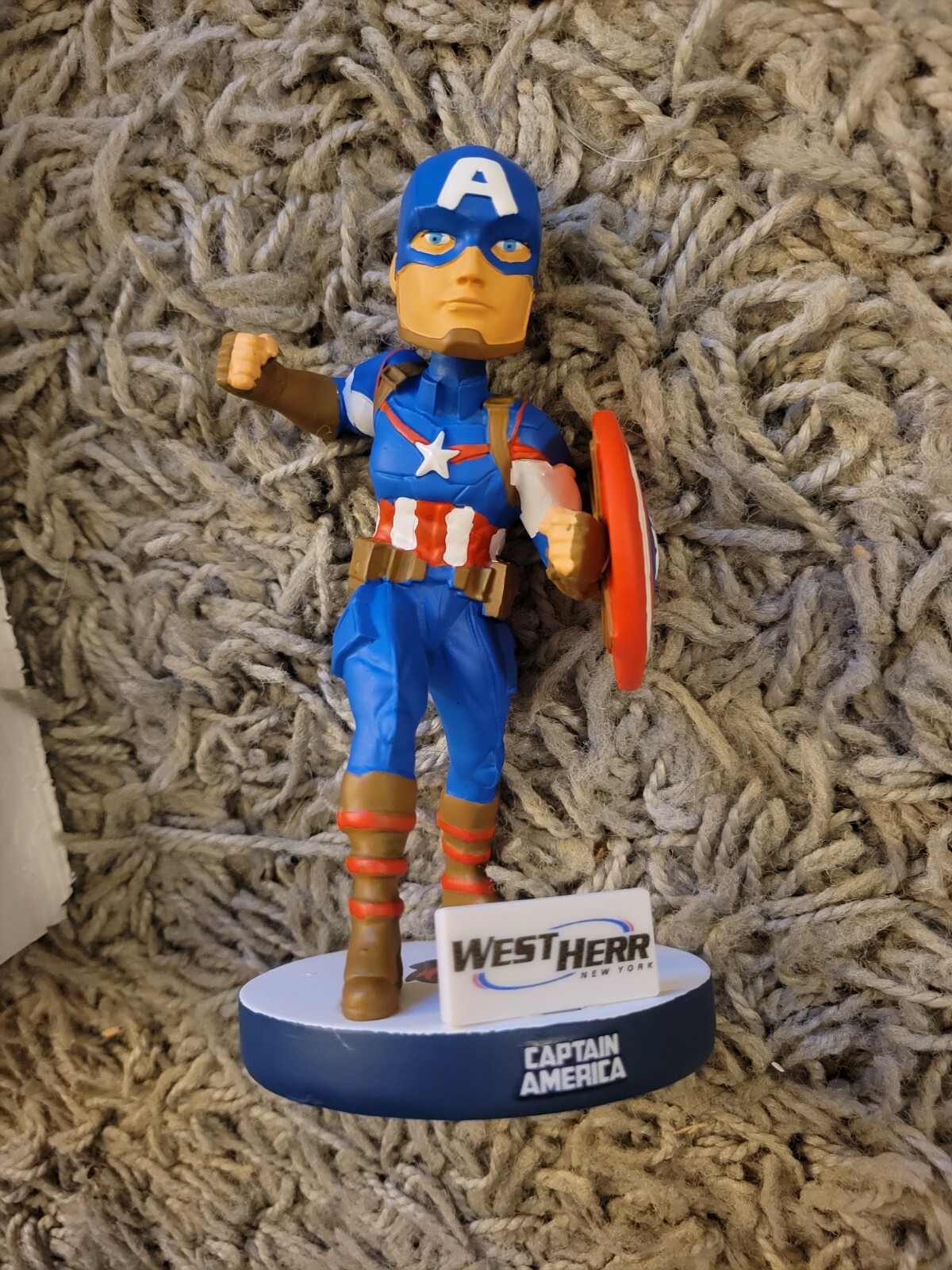 ROCHESTER RED WINGS MARVEL CAPTAIN AMERICA SGA BOBBLEHEAD!