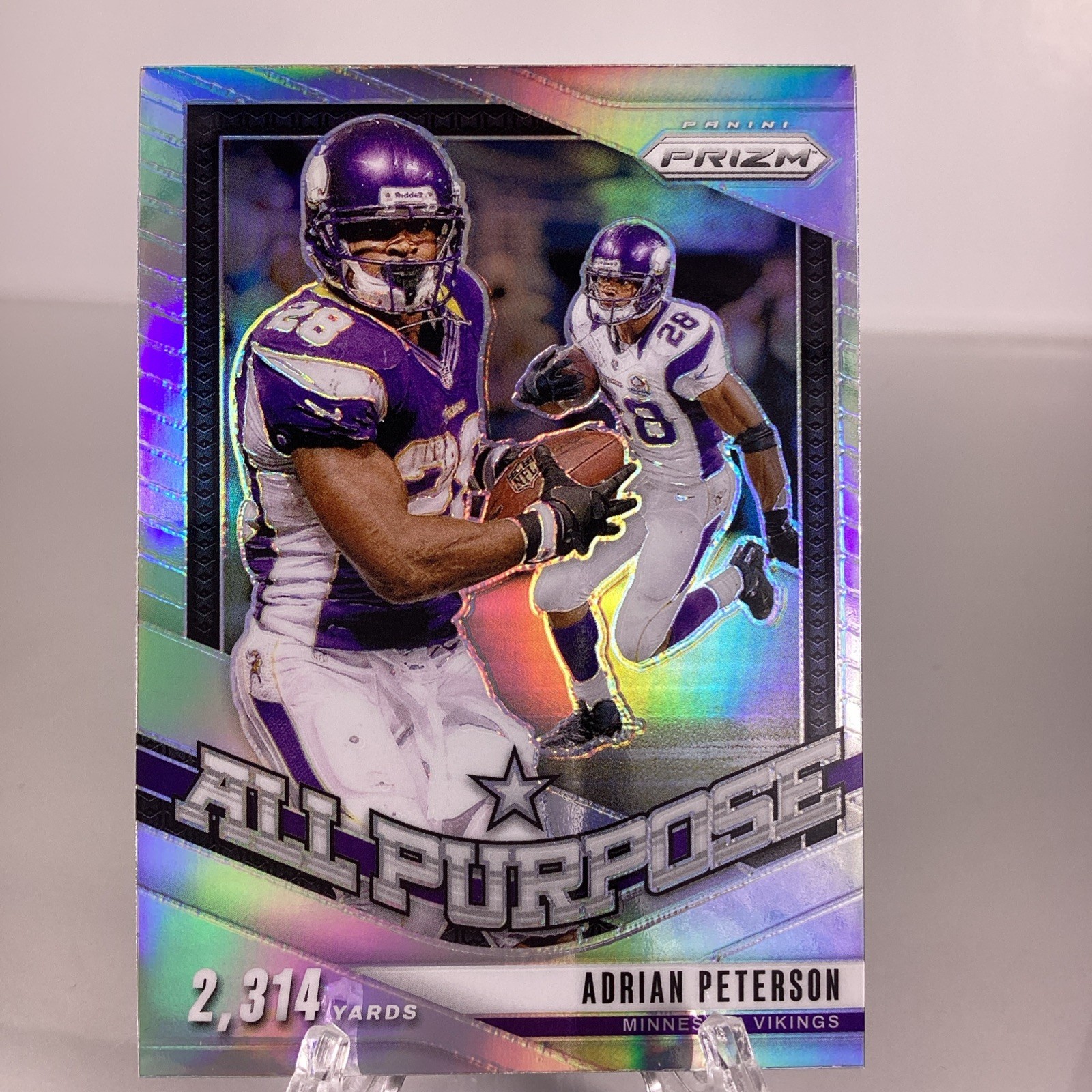 Adrian Peterson All Purpose SIlver Prizm 2024 Panini Prizm Minnesotav Vikings