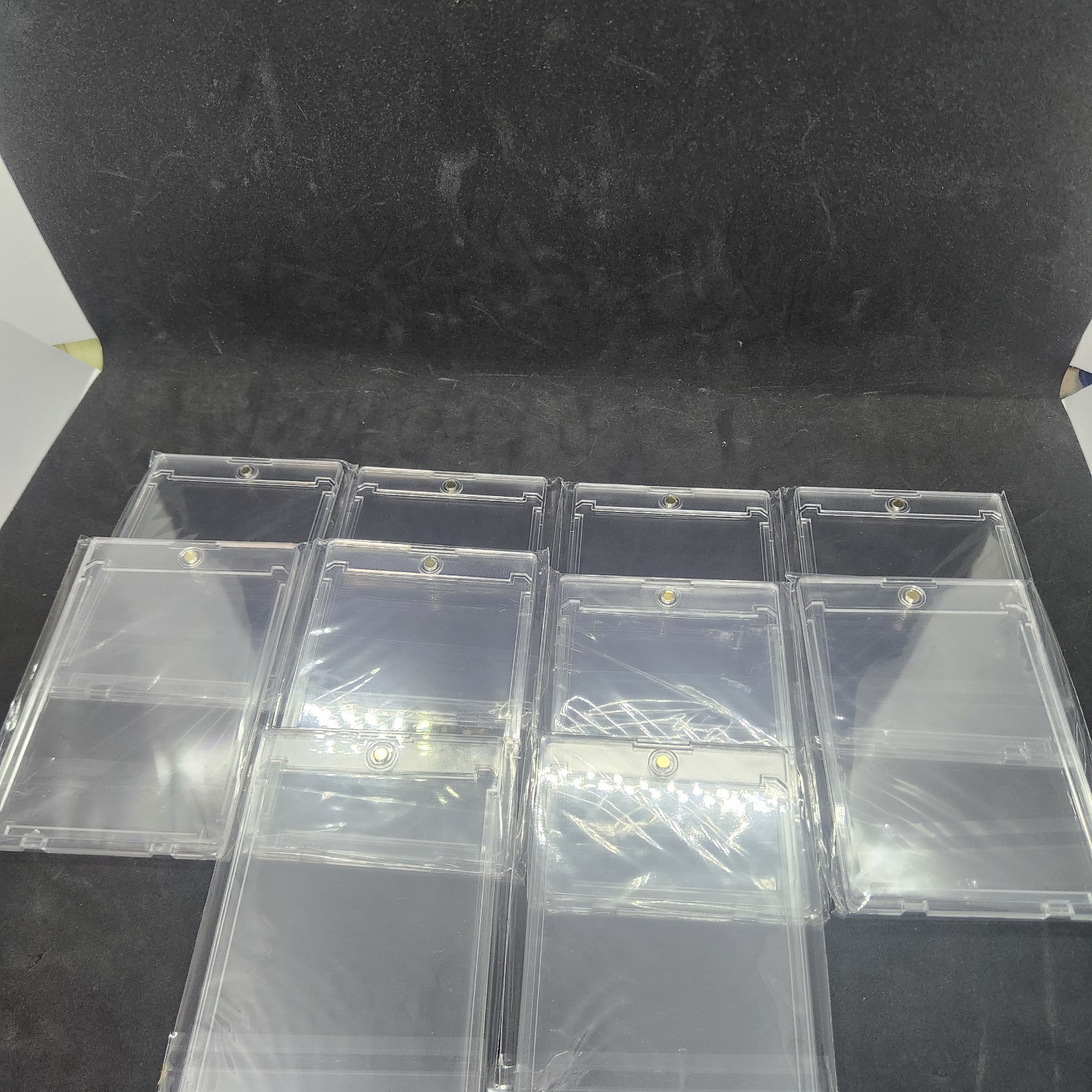 ULTRA THIN MAGNETIC CARD HOLDERS 35pt “ONE TOUCH” – Lot of 10 – FAST SHIPPING
