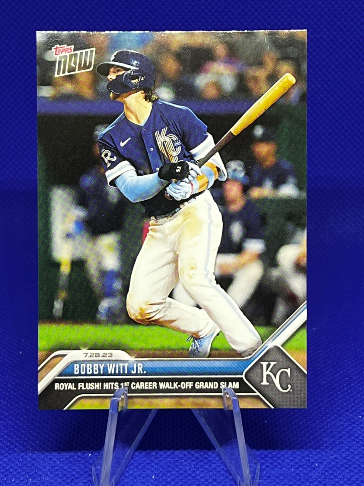 ⚾ 2024 Topps Now #628 BOBBY WITT JR – AL Batting Champ – Walk-Off Grand Slam! ⚾