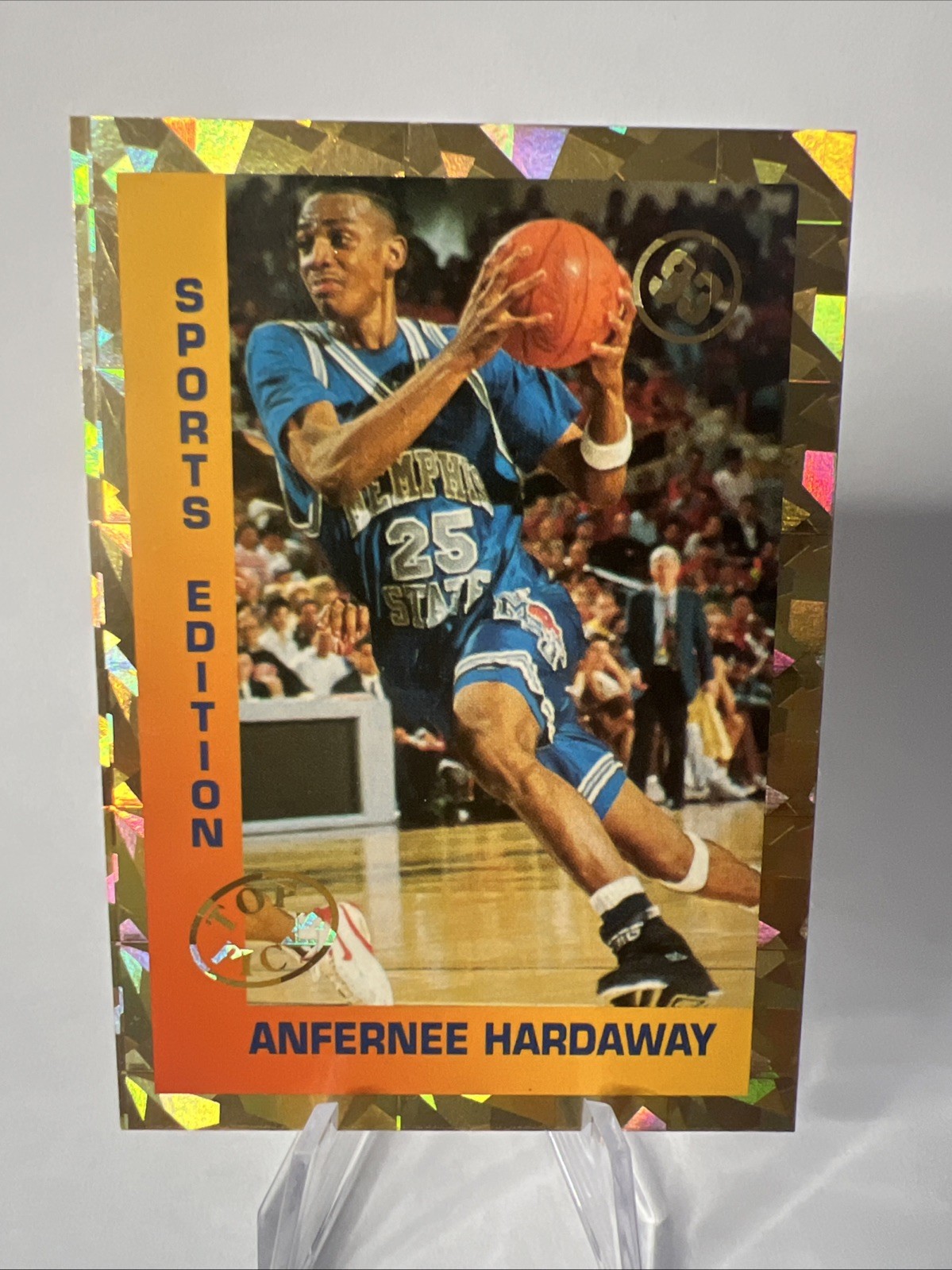 ANFERNEE HARDAWAY, 1993 SPORTS EDITION TOP PICKS GOLD FOIL FACED PROMO CARD