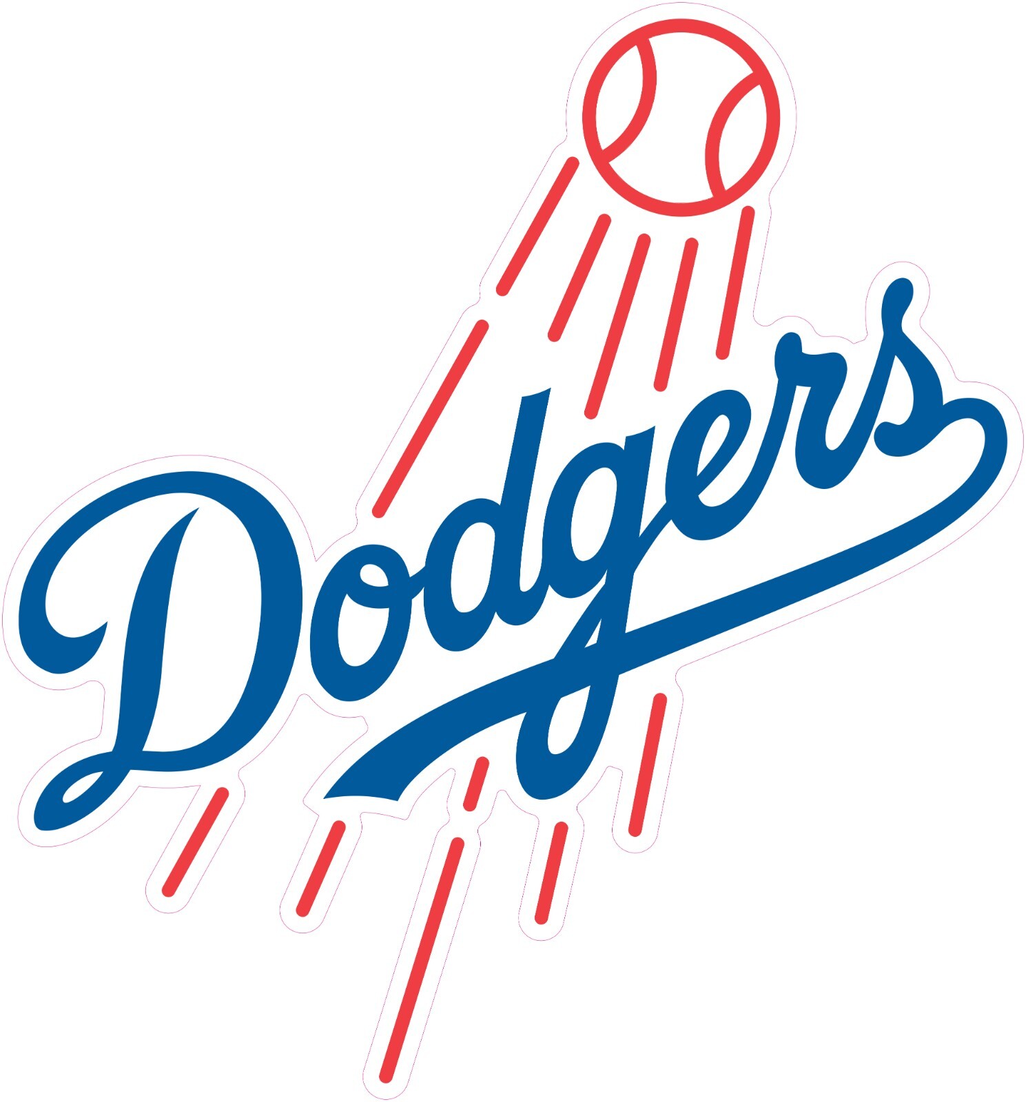 Los Angeles Dodgers Baseball HTV Heat Transfer Vinyl Iron On (NOT A PATCH)