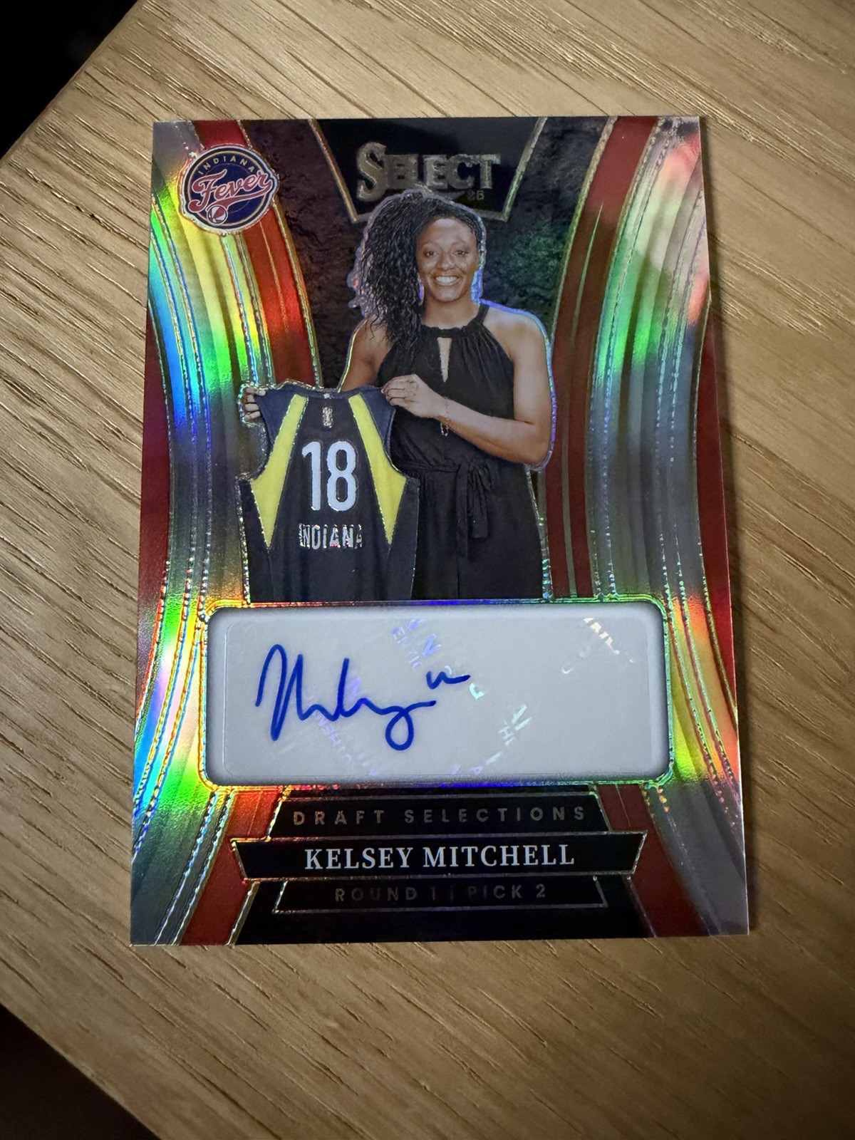 Kelsey Mitchell 2025 WNBA Select Draft Selections Auto Silver #DSS-KM Fever