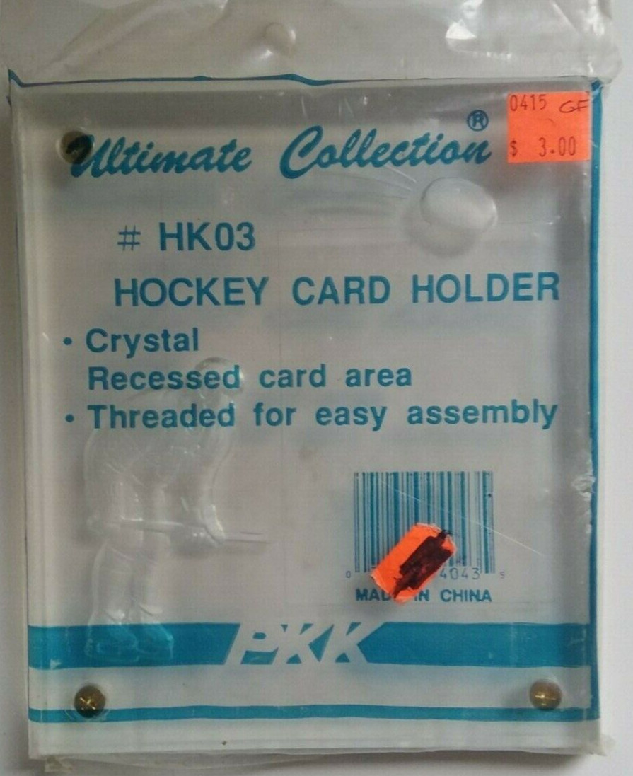 PKK Hockey Player Etched 4 Screw 1/2″ Screwdown Card Protector New NIP Last One!