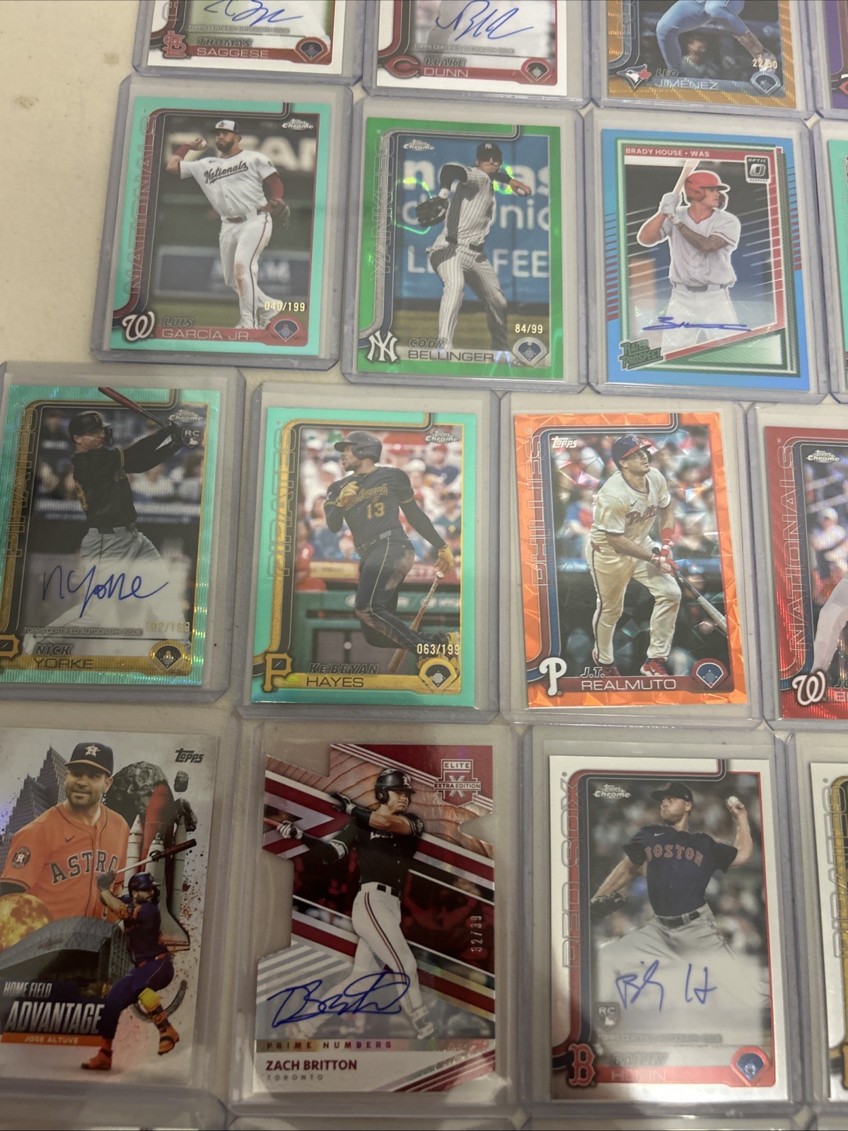 2025 Topps Chrome Baseball Cards Autos Numbered /5 /25 /50 /99