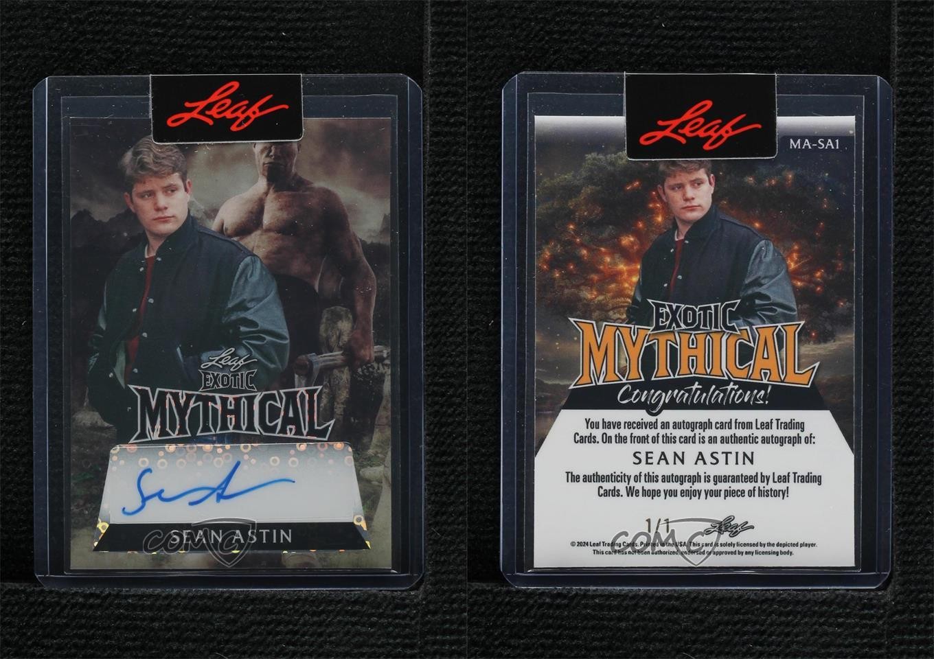 2024 Leaf Exotic Mythical Cyclops Donut Circles 1/1 Sean Astin #MA-SA1 Auto s5j
