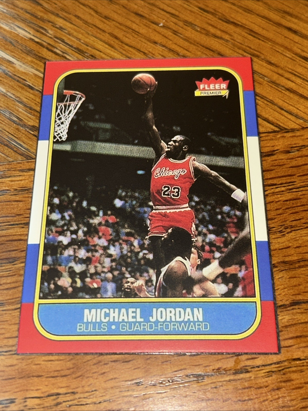 Michael Jordan Rookie 1986 Fleer Chicago Bulls RC 2″ x 3″ Magnet