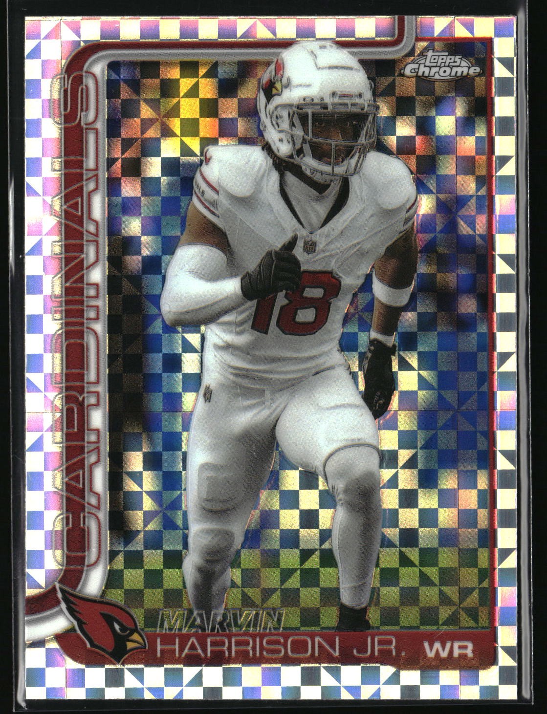 Marvin Harrison Jr. #1 2025 Topps Chrome X-Fractor