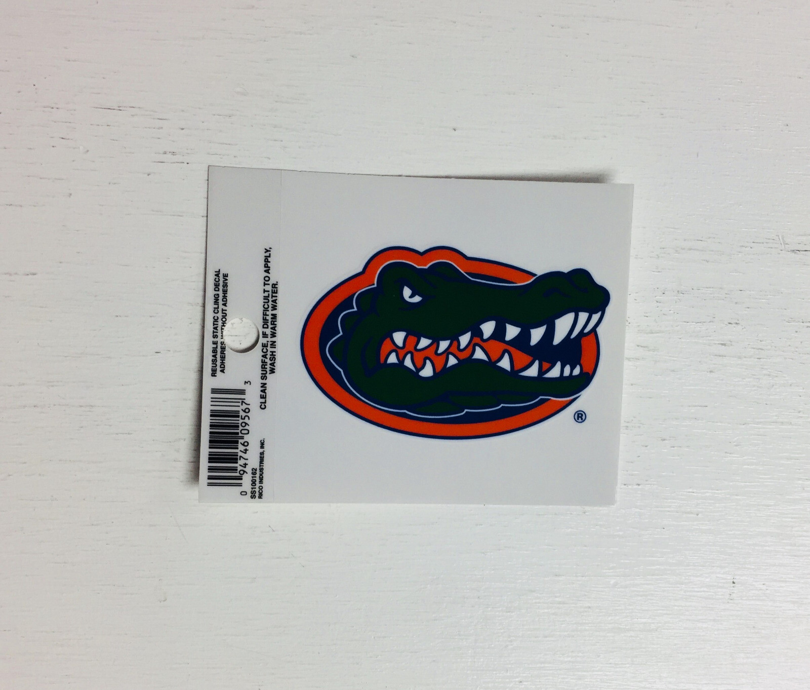 Florida Gators Static Cling Sticker NEW!! Window or Car! 3×4 Inches